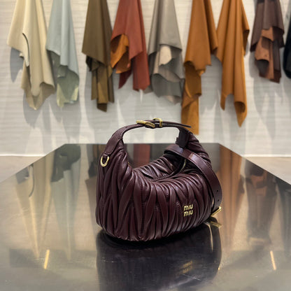 MIU M MATELASSE NAPPA LEATHER POUCH