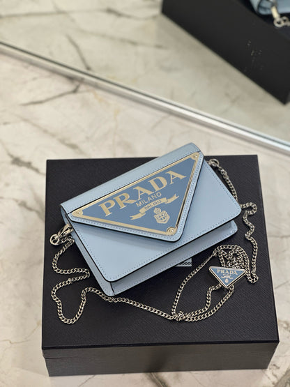 PD TRIANGLE LOGO BUFFED SHOULDER BAG