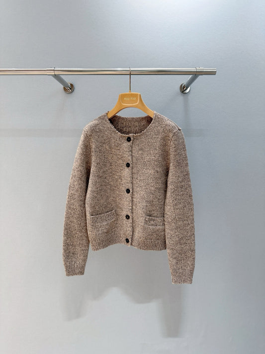 MIU M ZIP CARDIGAN