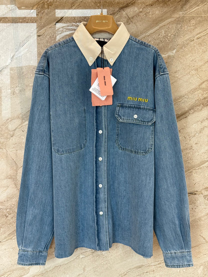 MIU M DENIM SHIRT