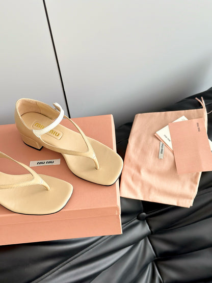 MIU M THONG SANDALS