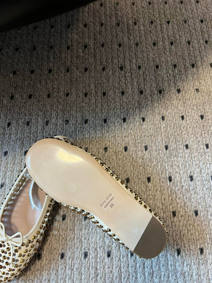 MIU M BALLET FLATS