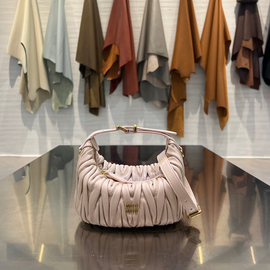 MIU M MATELASSE NAPPA LEATHER POUCH