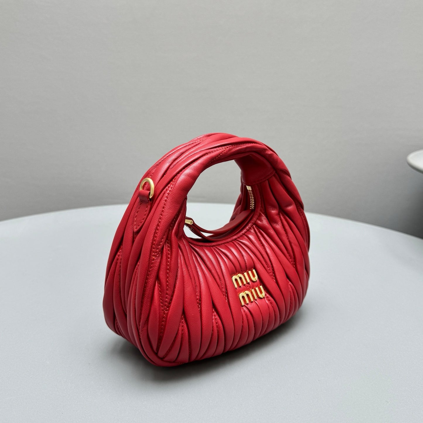 MIU M WANDER MINI HOBO BAG