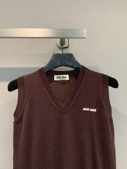 MIU M KNITTED VEST