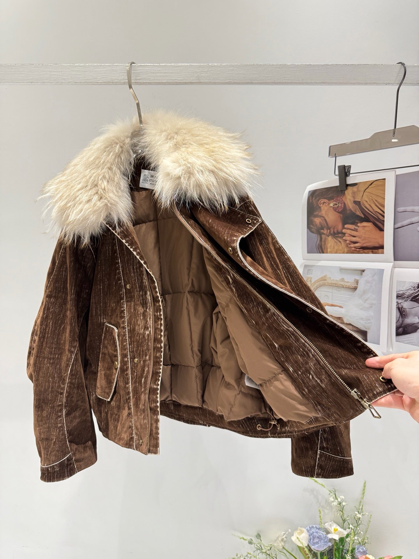 BRUNELLO C FOX FUR PARKA