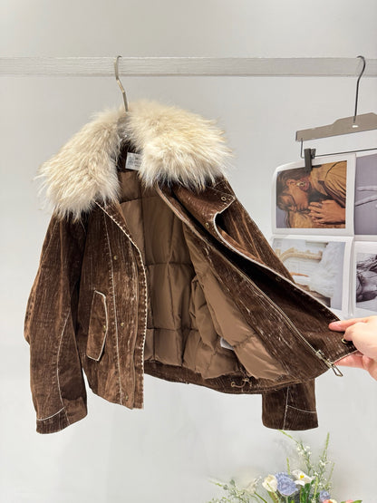 BRUNELLO C FOX FUR PARKA