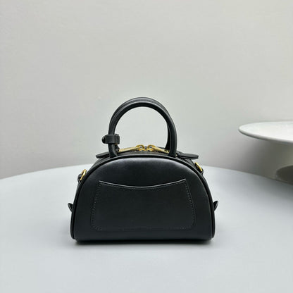 MIU M LEATHER TOP HANDLE BAG