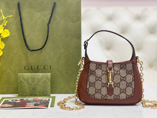 GG JACKIE 1961 CRYSTALS MINI BAG