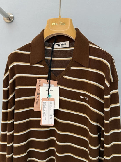 MIU M POLO SHIRT KNITTED