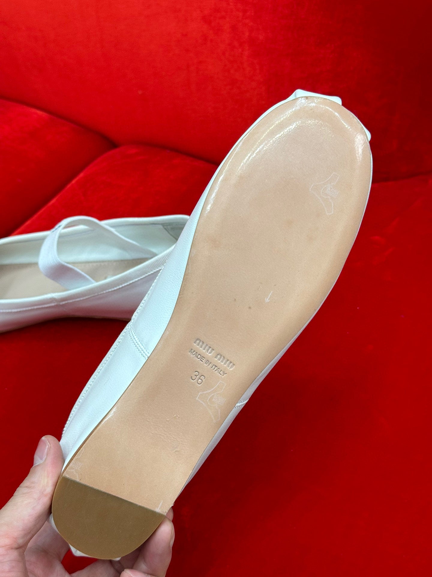 MIU M BALLERINA FLATS