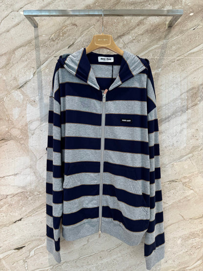 MIU M ZIP HOODIE