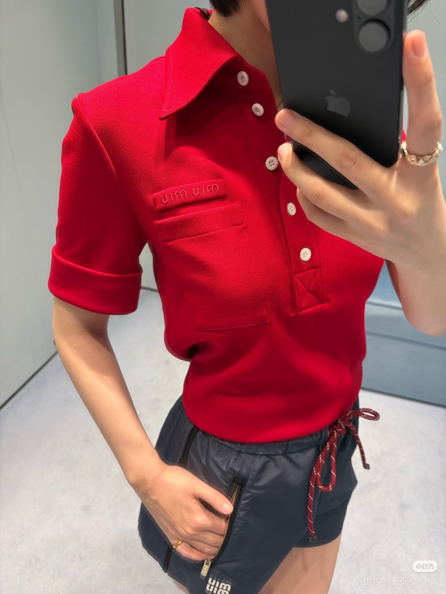 MIU M POLO SHIRT