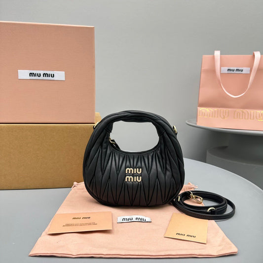 MIU M WANDER MINI HOBO BAG