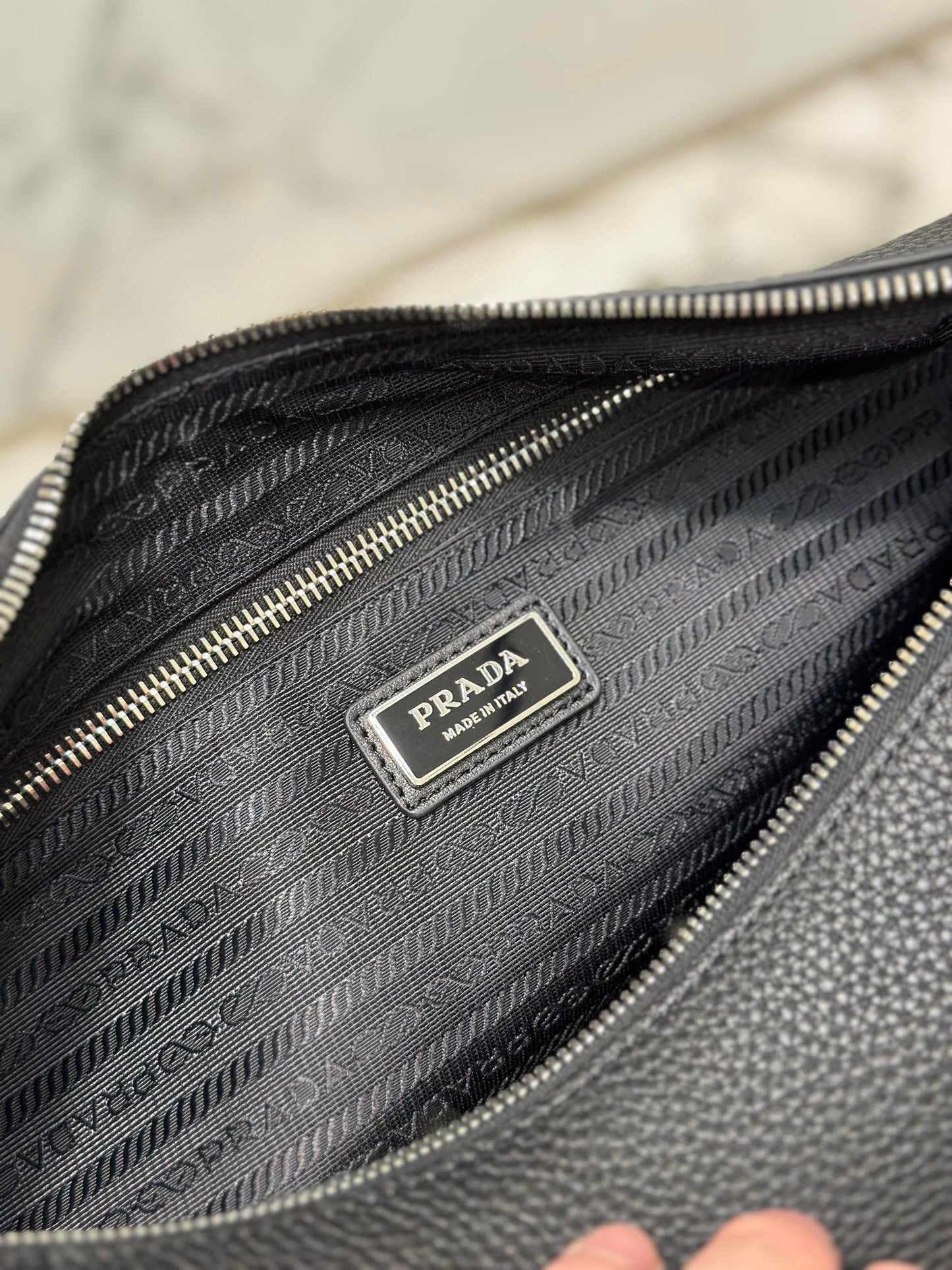 PD LEATHER BAG WITH SHOULDER STRAP
