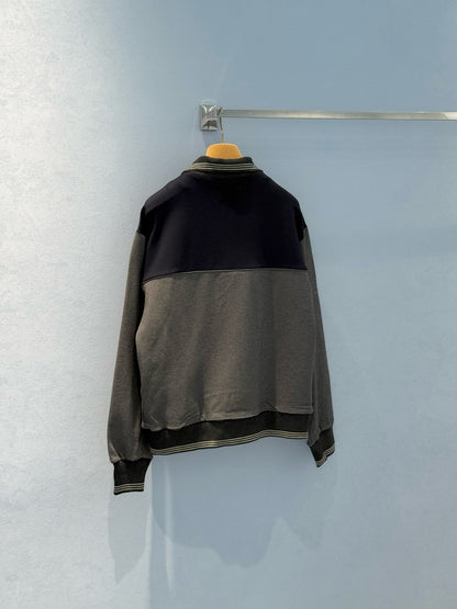 MIU M HALF ZIP SWEATSHIRT