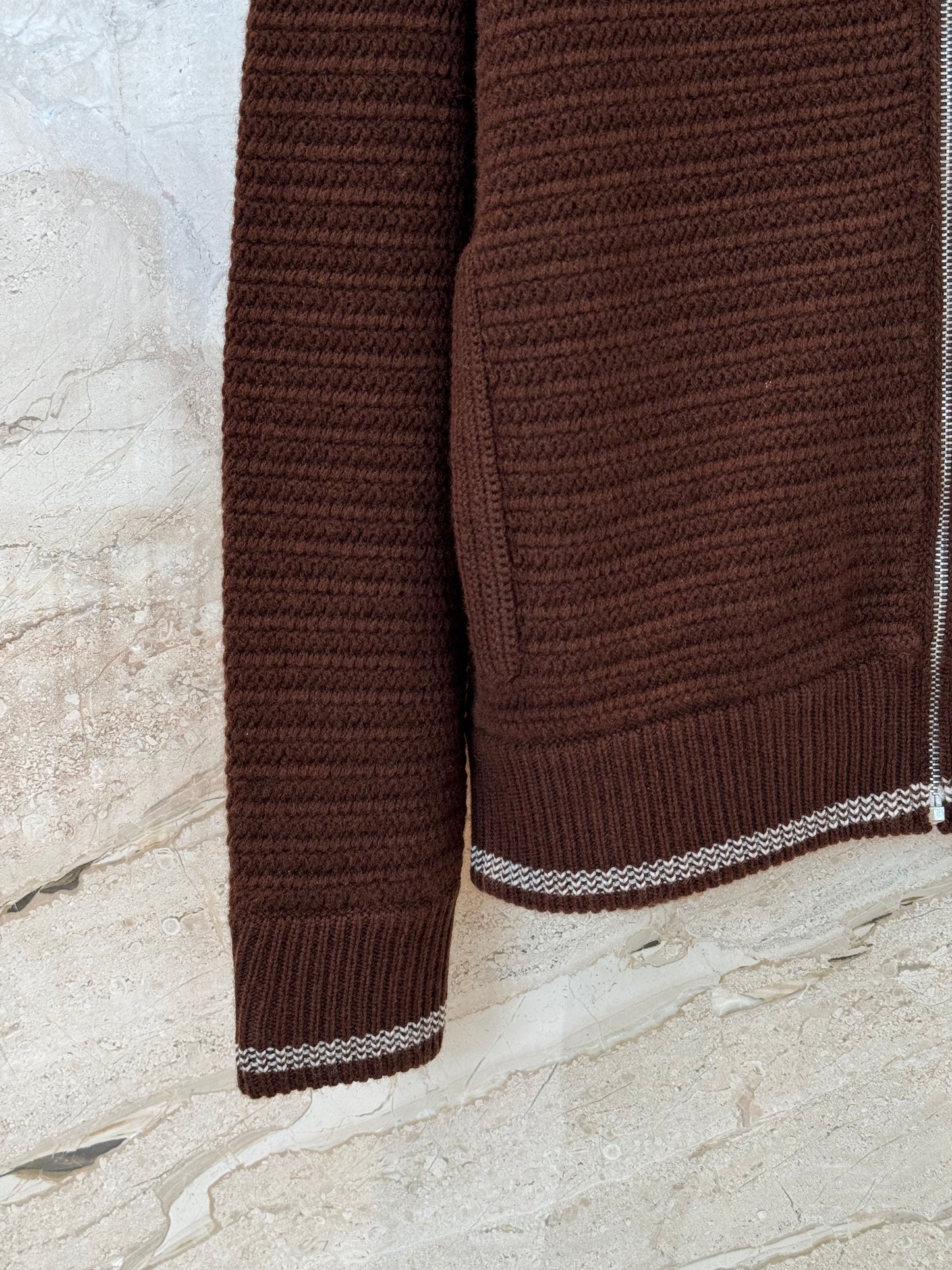 MIU M ZIP CARDIGAN