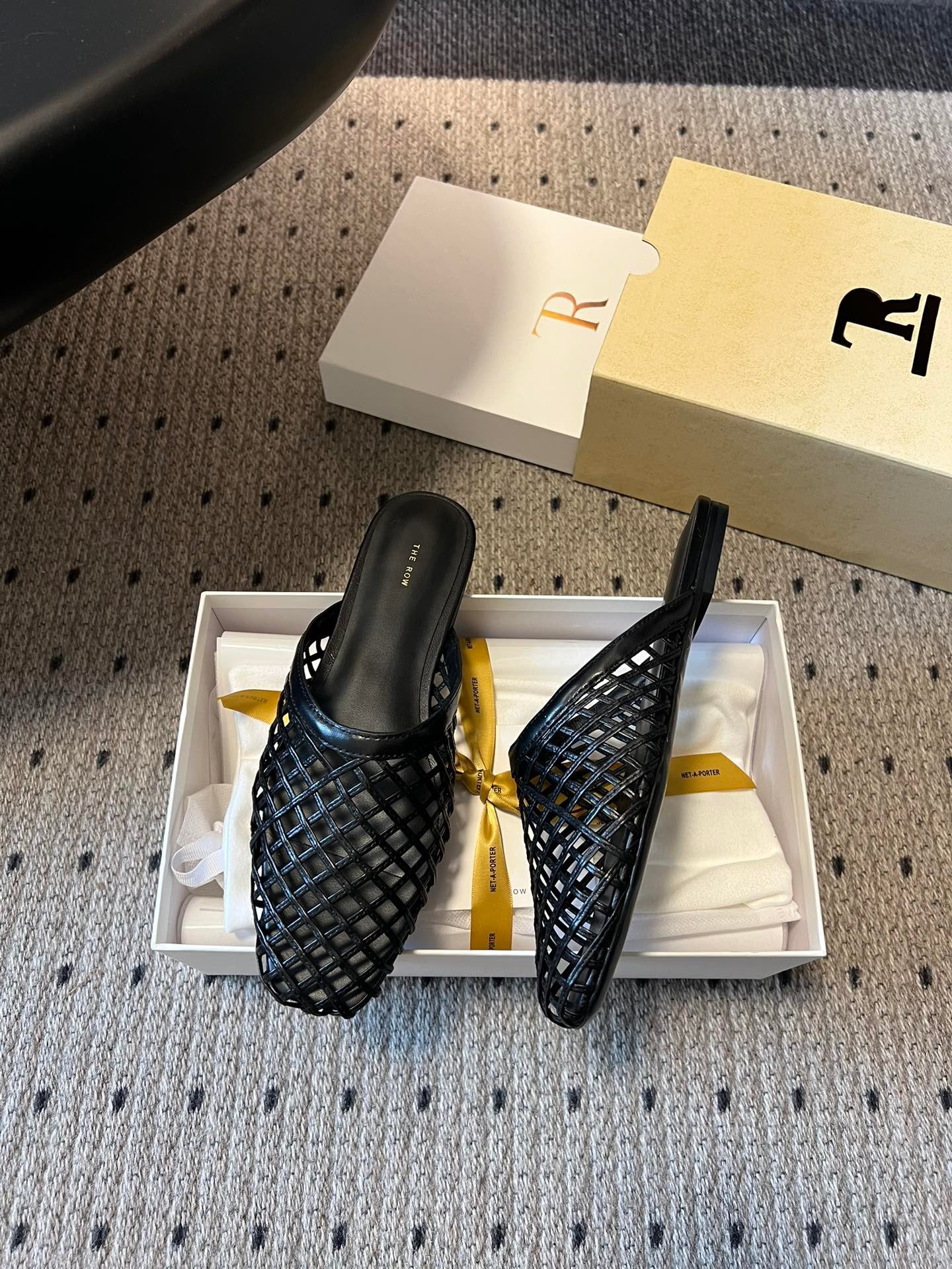 THE ROW LEATHER MULES