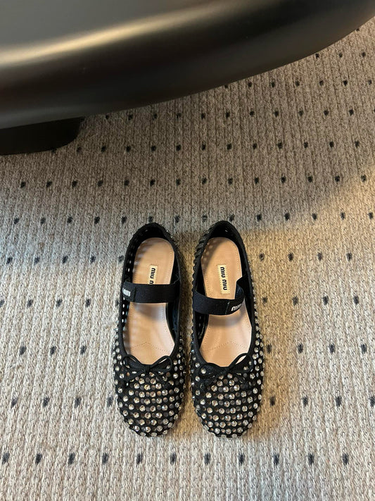 MIU M BALLET FLATS
