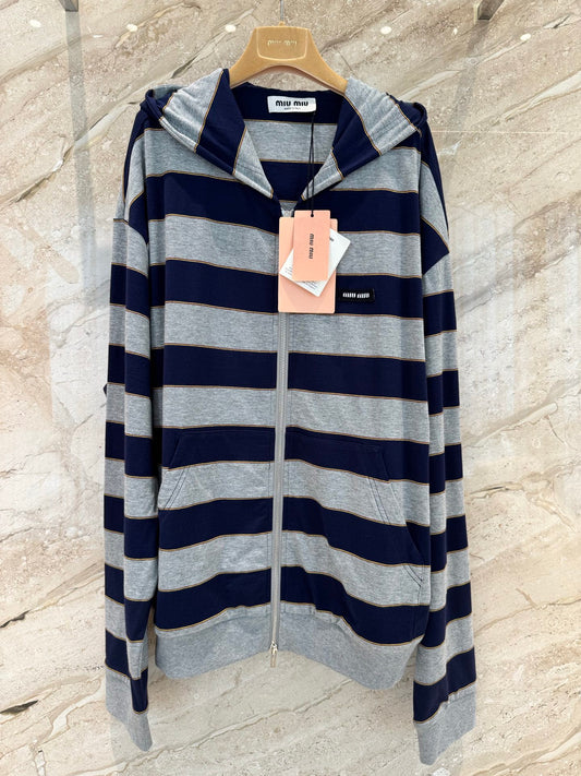 MIU M ZIP HOODIE