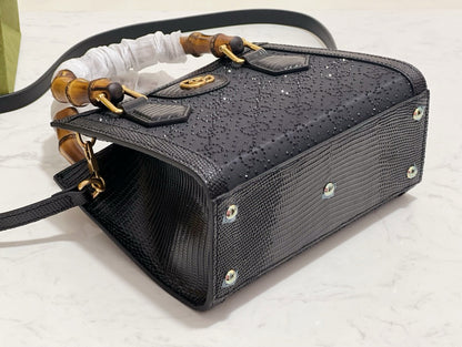 GG DIANA CRYSTALS SMALL TOTE BAG