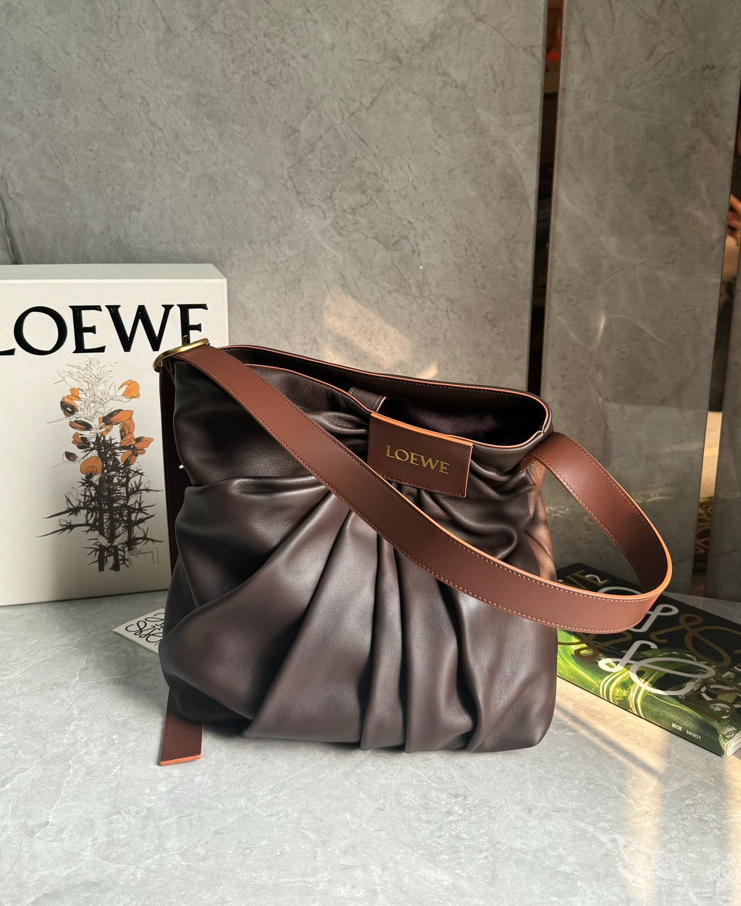 LOEW DRAPED TOTE BAG