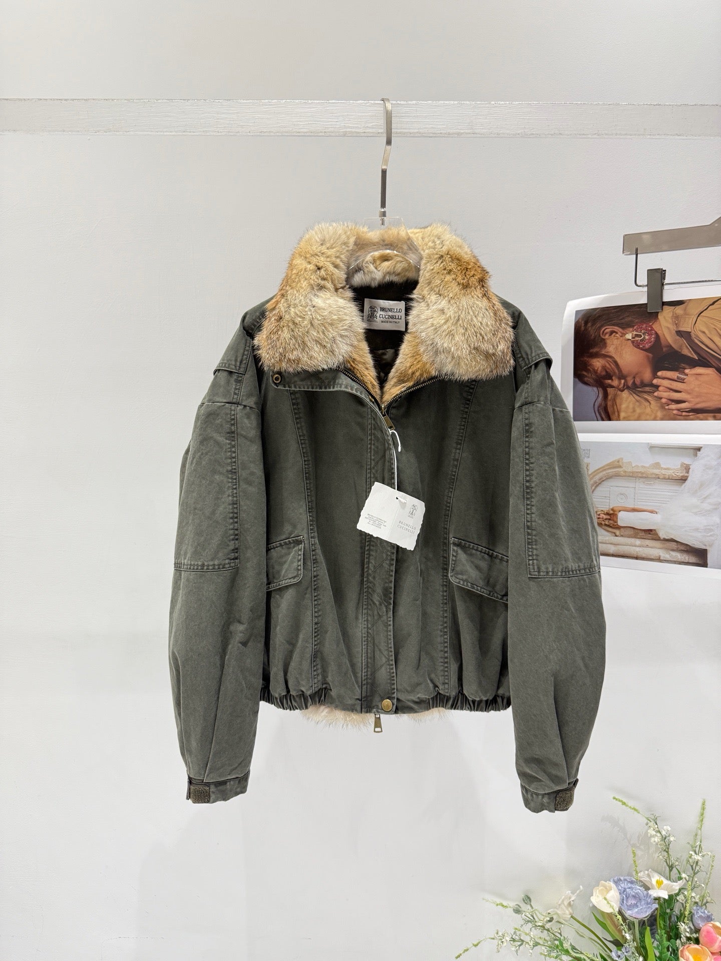 BRUNELLO C FOX FUR PARKA