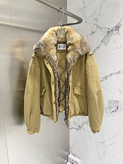 BRUNELLO C FOX FUR PARKA
