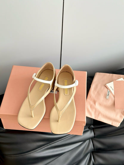 MIU M THONG SANDALS