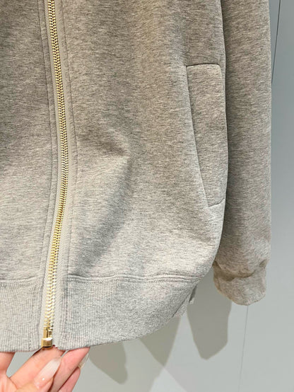 MIU M ZIP HOODIE