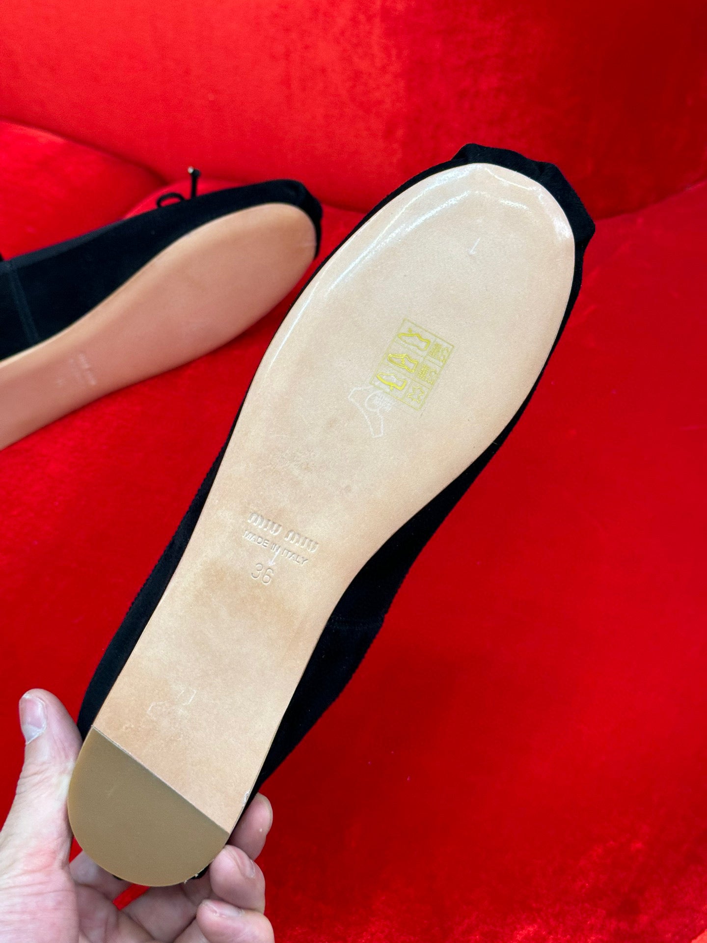 MIU M BALLERINA FLATS