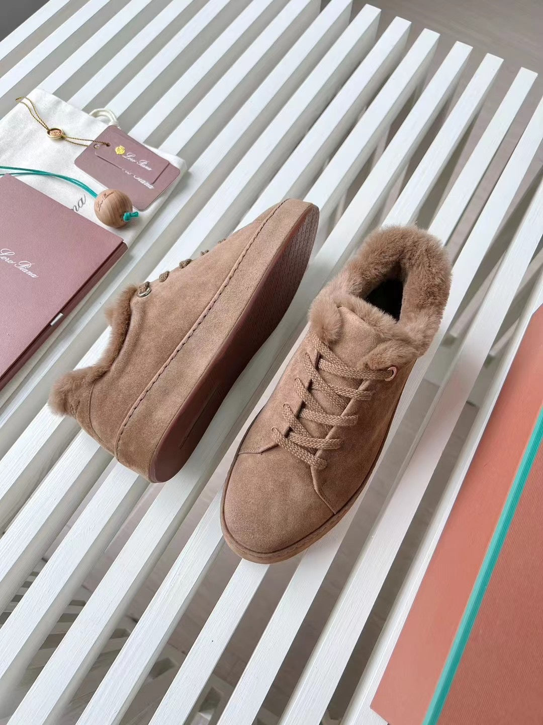 LORO P FUR NUAGES SNEAKERS