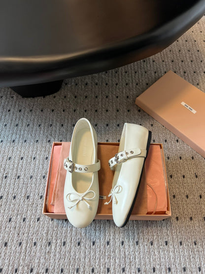 MIU M BALLERINA FLATS