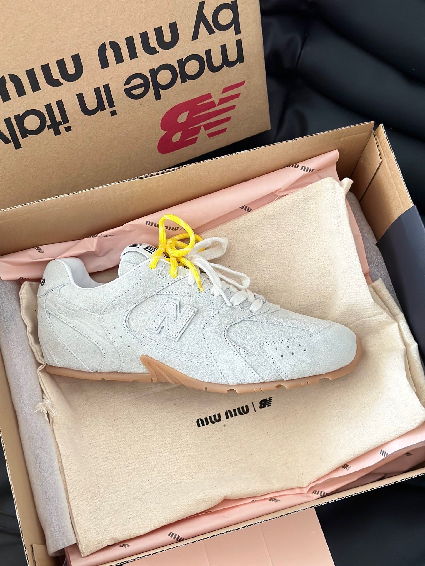 MIU M x NEW BALANCE TRAINERS