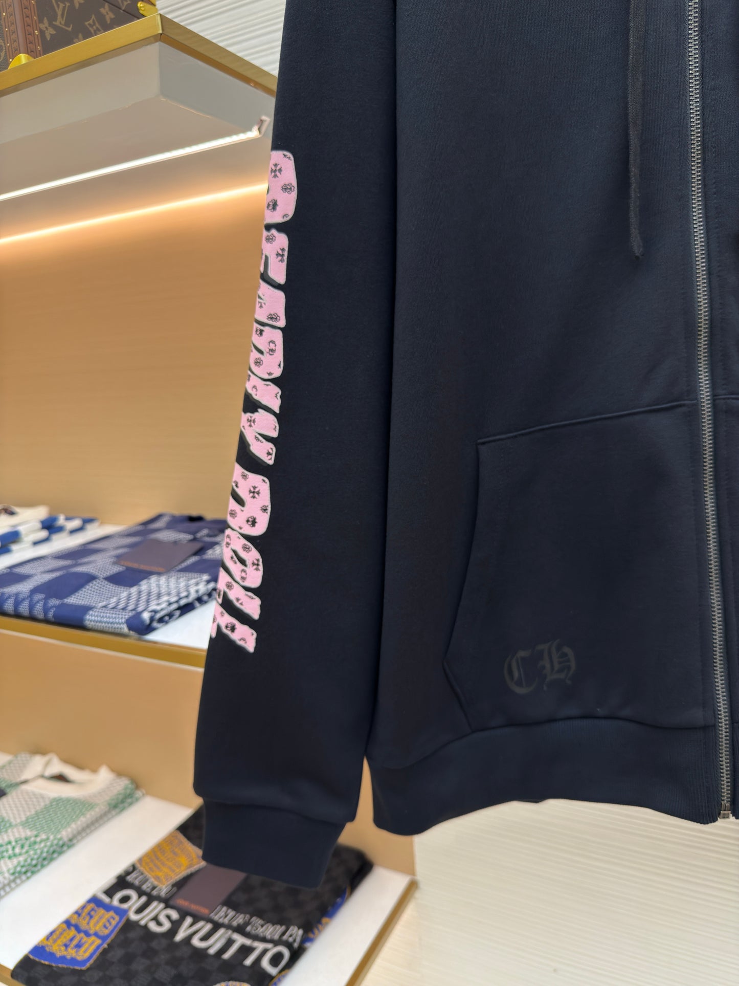 CHROME H ZIP HOODIE
