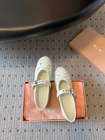 MIU M BALLERINA FLATS
