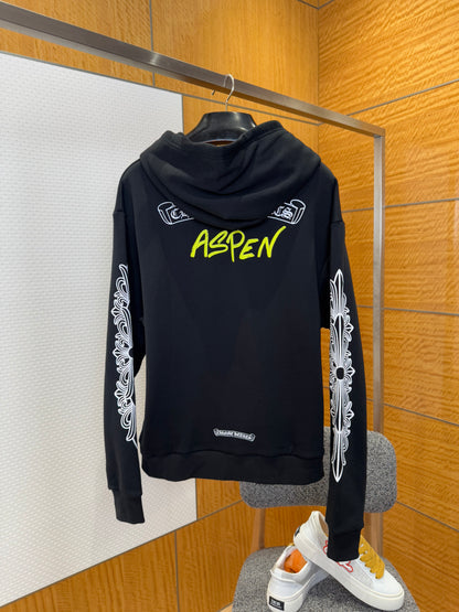 CHROME H ZIP HOODIE
