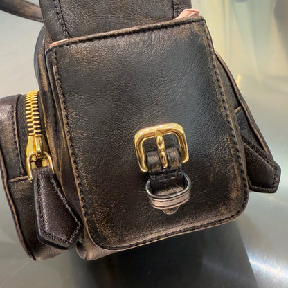 MIU M POCKET NAPPA LEATHER BAG