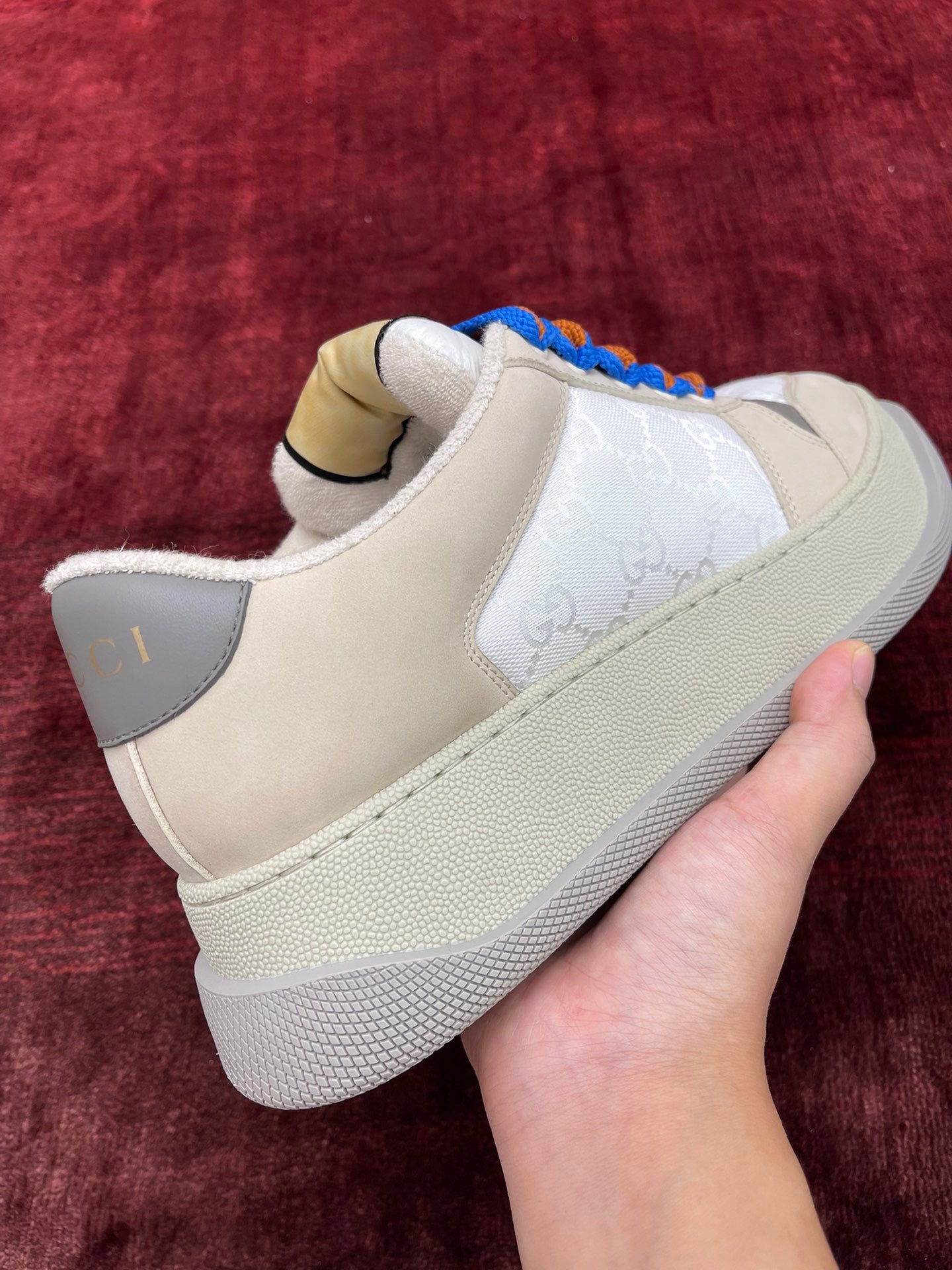 GG SCREENER LEATHER SNEAKERS