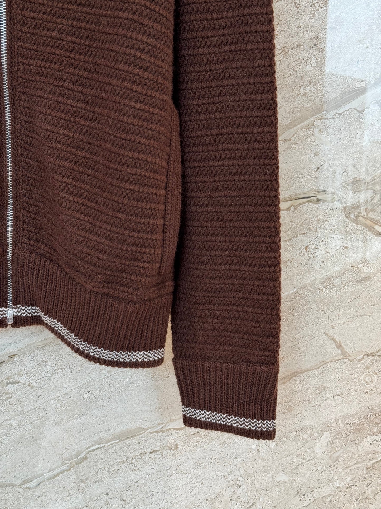 MIU M ZIP CARDIGAN