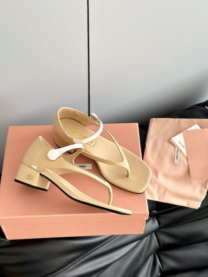 MIU M THONG SANDALS