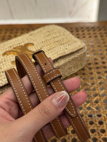 CEL MULTIPOCHETTE IN RAFFIA BAG
