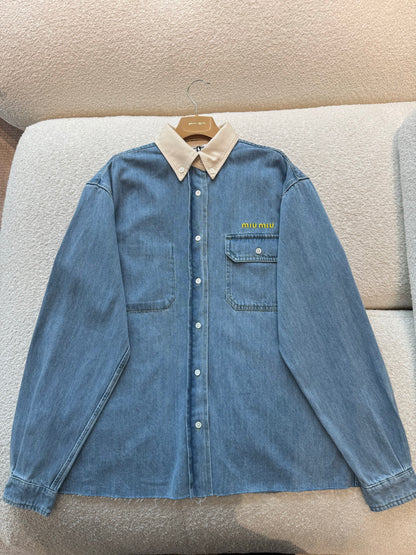 MIU M DENIM SHIRT