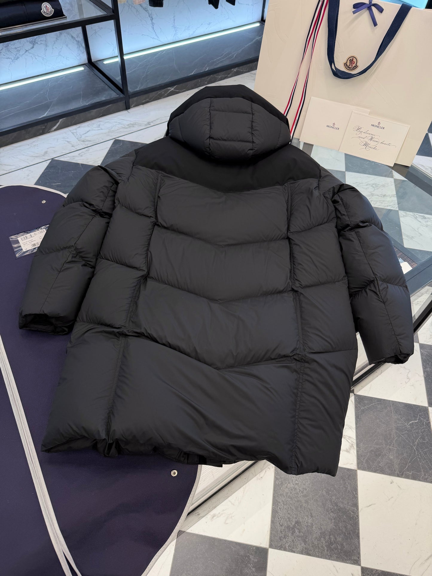MONC MATT BLACK COAT