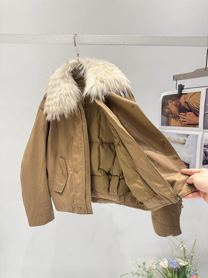 BRUNELLO C FOX FUR PARKA