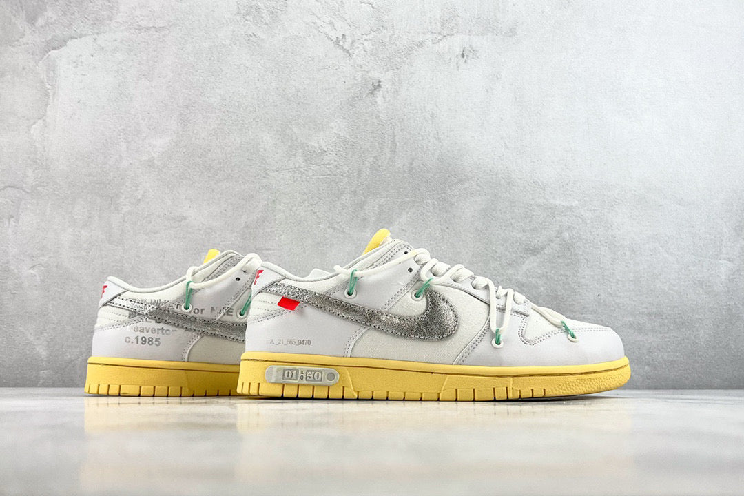 NIKE x OFF WHITE DUNK LOW LOT 1 TRAINERS