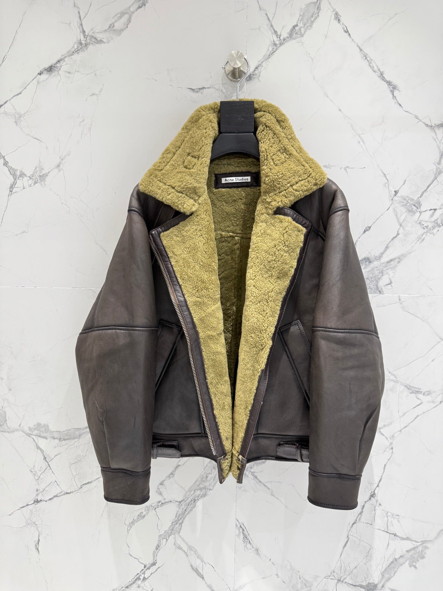 ACNE LEATHER PARKA