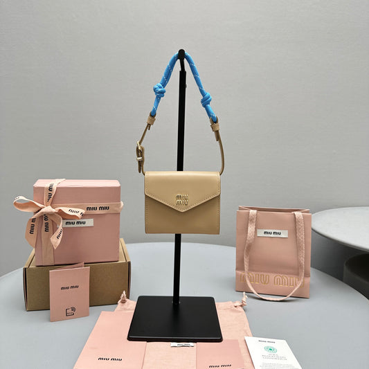MIU M SHOULDER STRAP WALLET