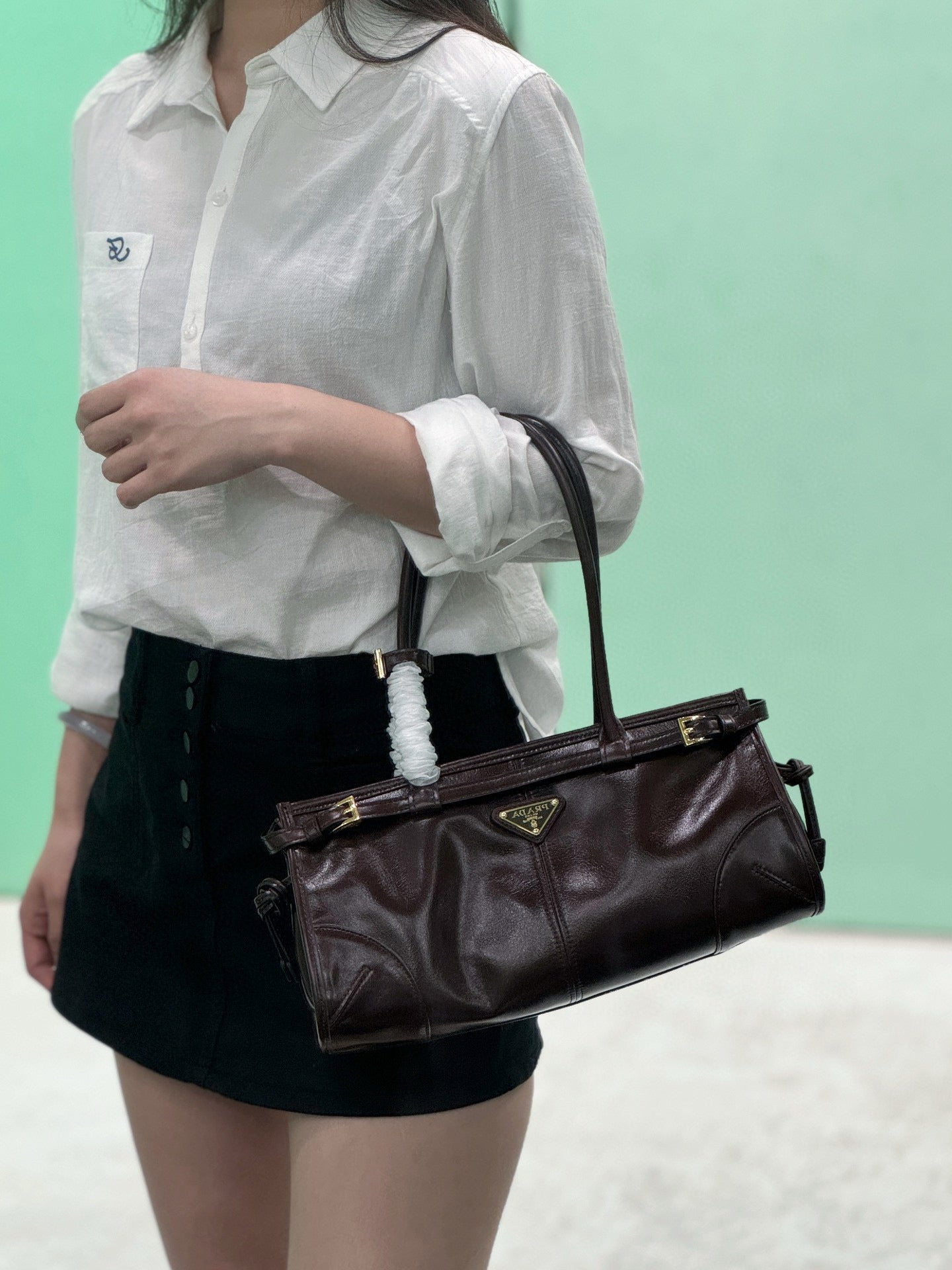 PD MEDIUM LEATHER HANDBAG