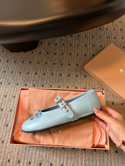 MIU M BALLERINA FLATS